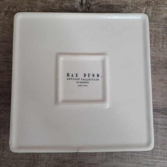 Rae Dunn Artisan Collection Magenta *MISSING Weight Charm Napkin Holder - Picture 4 of 5